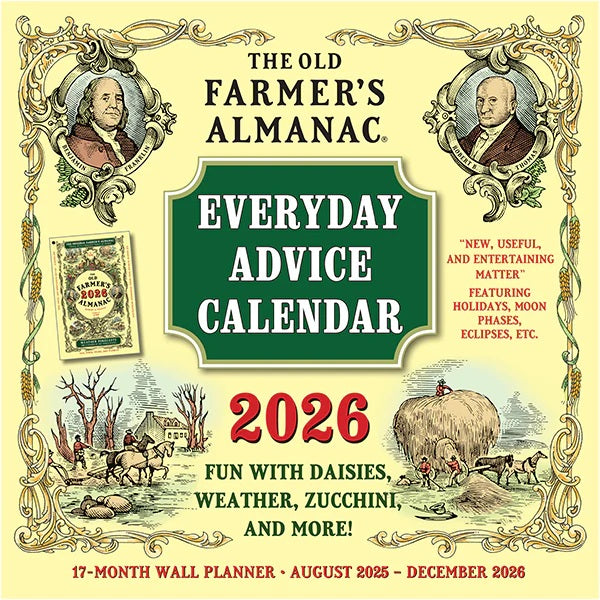 2026 The Old Farmer's Almanac Everyday Advice 12X12 Wall Calendar 9781531943912