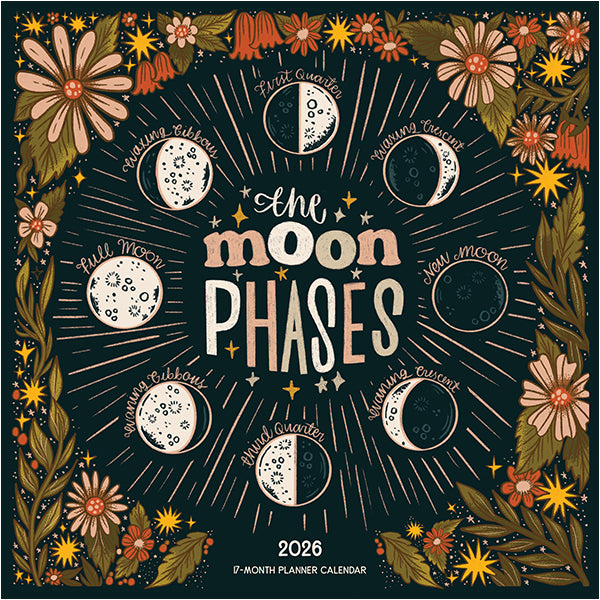 2026 The Moon Phases 12X12 Wall Calendar 9781531943936