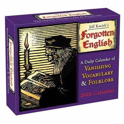 2026 Forgotten English Daily Boxed Calendar 9781531944216
