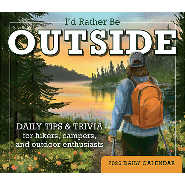 2026 I'D Rather Be Outside Daily Boxed Calendar 9781531944360
