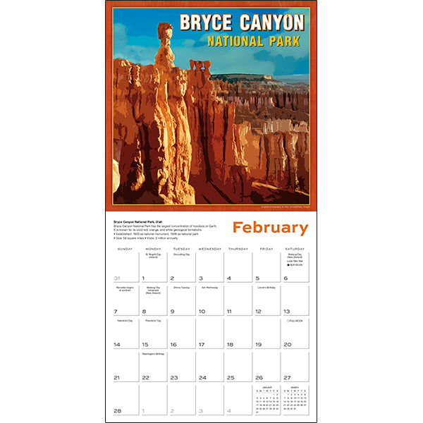 2027 American National Parks Wall Calendar 12X12 20 9781531961015_1