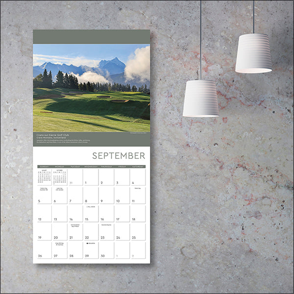 2027 Golf: Premier Courses Around The World Wall Calendar 12X12 20 9781531961046_3