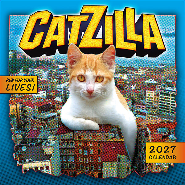 2027 Catzilla Wall Calendar 12X12 20 9781531961114