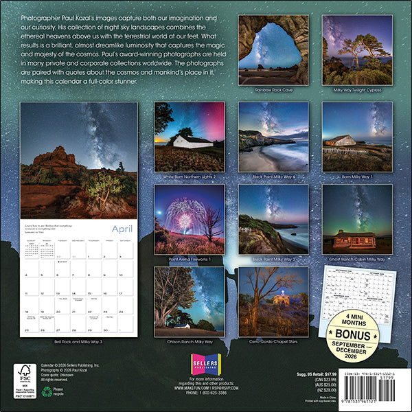 2027 Celestial Skies Wall Calendar 12X12 20 9781531961121_48dec5af-937b-4c5f-bdaf-242db79cf422