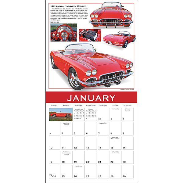 2027 Classics: Ultimate Automobiles Wall Calendar 12X12 20 9781531961138_1