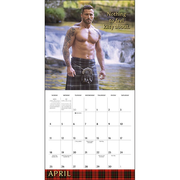 2027 Kilty Pleasures Wall Calendar 12X12 20 9781531961374_2