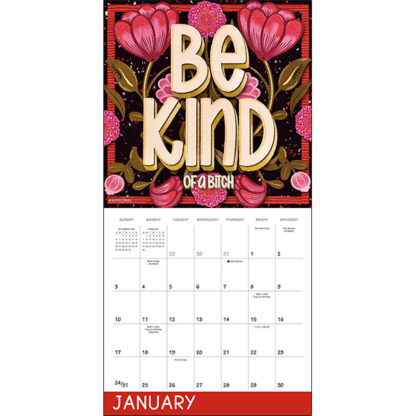 2027 Exhale The Bullsh*T Wall Calendar 12X12 20 9781531961442_2