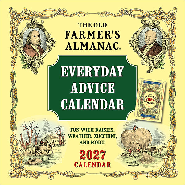 2027 The Old Farmer's Almanac Everyday Advice Mini Wall Calendar - 7 x 7 20 9781531961770