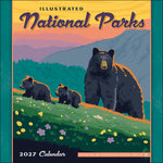 2027 Illustrated National Parks Mini Wall Calendar 7 x 7 - ADG 20 9781531961787