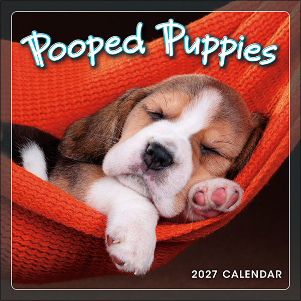 2027 Pooped Puppies Mini Wall Calendar 7 x 7 20 9781531961824
