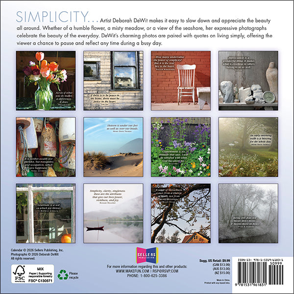2027 Simplicity Mini Wall Calendar 7 x 7 20 9781531961831_c0f13ef7-9e1f-4bf0-a8dc-c676564b1401