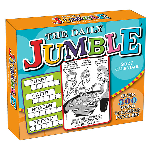 2027 The Daily Jumble Boxed Calendar 20 9781531962203