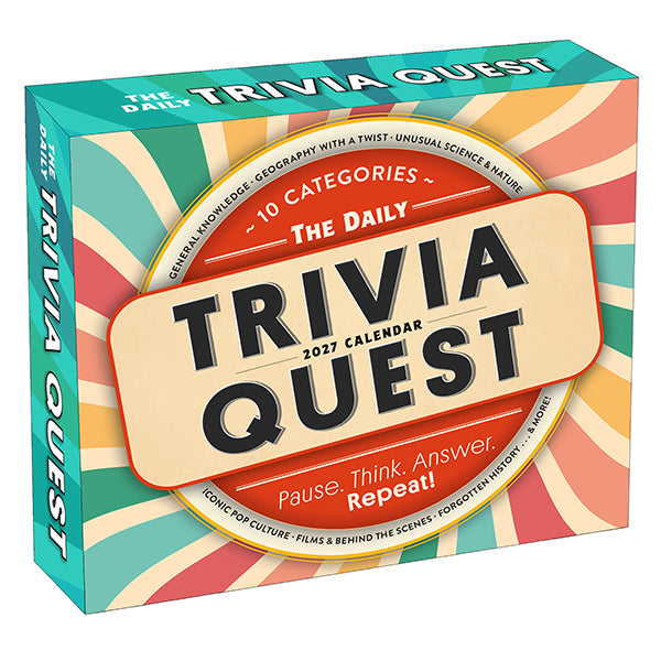 2027 The Daily Trivia Quest Boxed Calendar 20 9781531962395