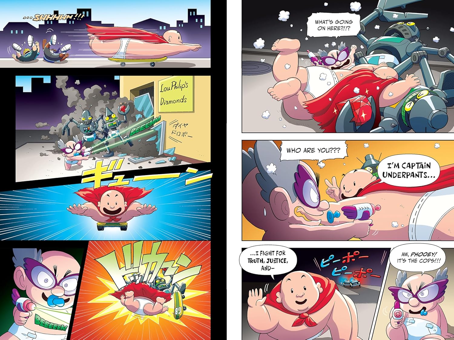 Captain Underpants: The First Epic Manga by Pilkey. Dav, illustrated by Motojiro 20 9781546151210_1
