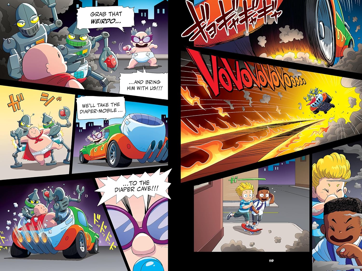 Captain Underpants: The First Epic Manga by Pilkey. Dav, illustrated by Motojiro 20 9781546151210_2