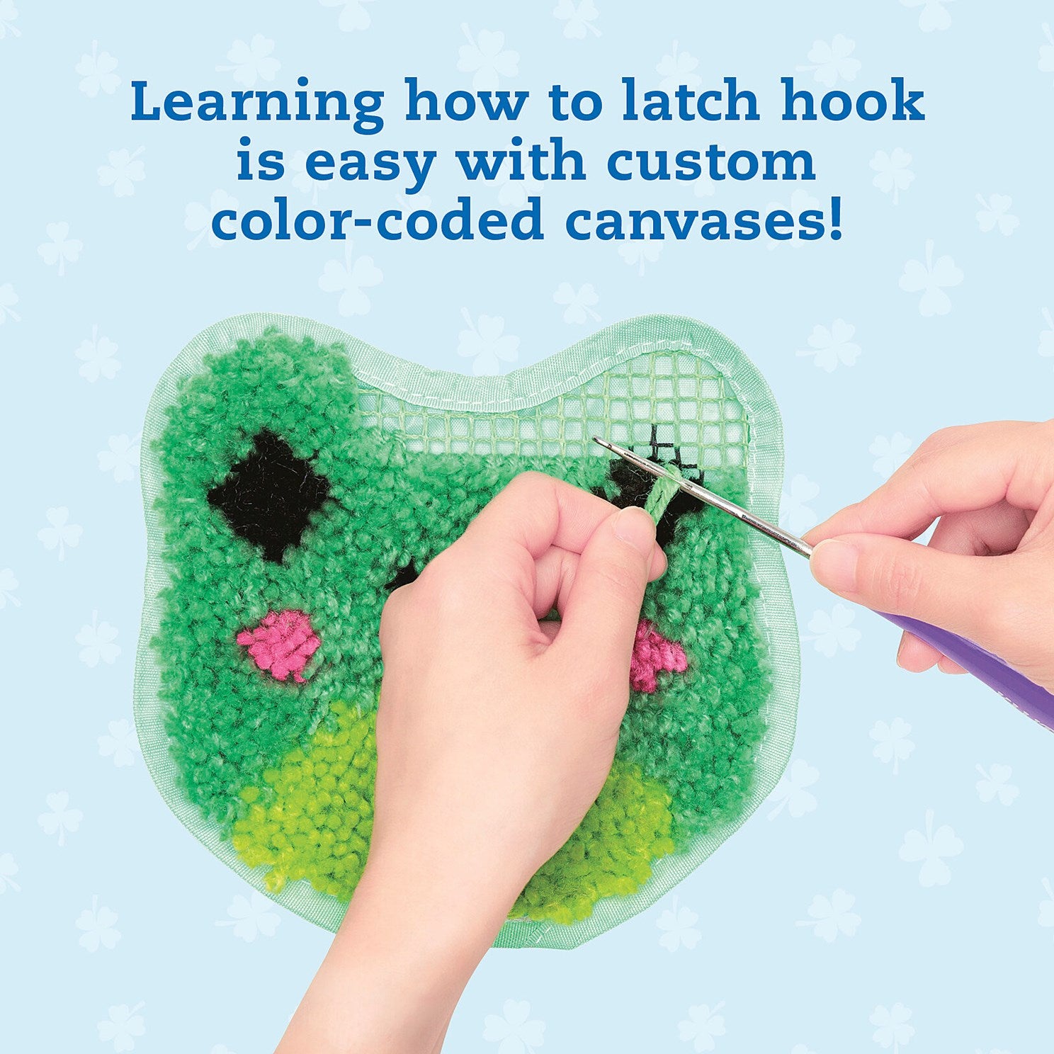 Latch Hook Animals: Red Panda, Frog & Shark from Klutz 20 9781546176169_2