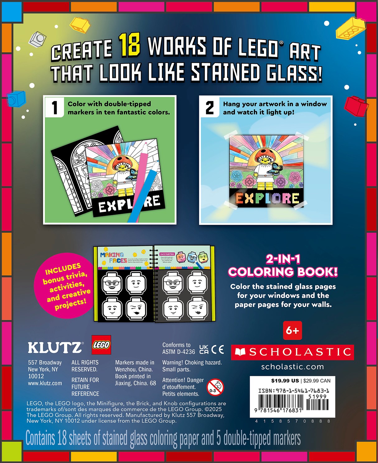 LEGO Stainted Glass Art from Klutz 20 9781546176831_5_bc4941dc-b543-4d72-9636-166b64fb8023