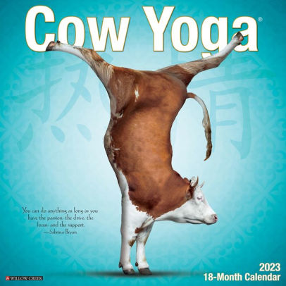 Cow Yoga 2023 Wall Calendar - Willow Creek Press 9781549225659_9849fec2-525e-44eb-91f4-6900778e7a96
