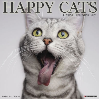 Happy Cats 2023 Wall Calendar - Willow Creek Press 9781549226250_96057513-d5d8-4cea-b21e-f9cc16235ce3