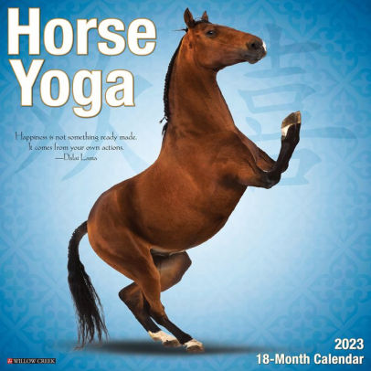 Horse Yoga 2023 Wall Calendar - Willow Creek Press 9781549226359_77be6783-f73e-452f-a73b-1310a25acb37