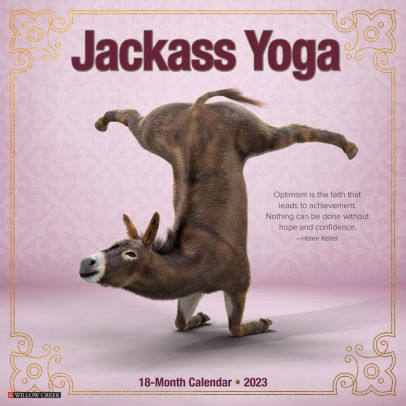 Jackass Yoga 2023 Wall Calendar - Willow Creek Press 9781549226519_2241bcab-8eb3-42ee-b8de-f399b0fe9161