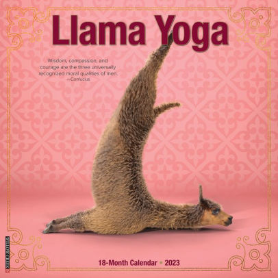 Llama Yoga 2023 Wall Calendar - Willow Creek Press 9781549226717_c1552f8c-a835-4c13-b685-44bde9923d35