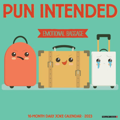 Pun Intended 2023 Wall Calendar - Willow Creek Press 9781549227363_d2144438-6135-4461-a263-a14424b2d2fa
