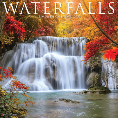 Waterfalls 2023 Wall Calendar - Willow Creek Press 9781549228056_c471b9fc-7bc4-4309-a27b-560c7da644a3