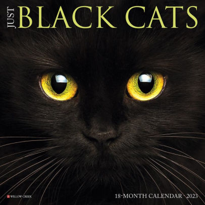 Just Black Cats 2023 Mini Wall Calendar - Willow Creek Press 9781549228407_9fe1c004-3df2-4301-adbf-b6b1ec536032