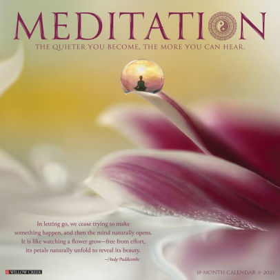 Meditation 2023 Wall Calendar - Willow Creek Press 9781549229886_df27a133-50b6-4f83-85b7-935275529213