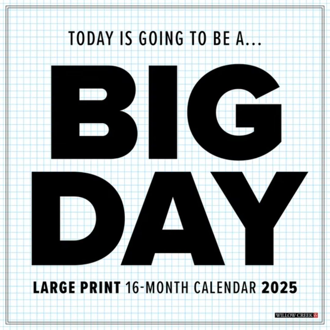 Big Day 2025 Wall Calendar - Willow Creek Press 9781549241758