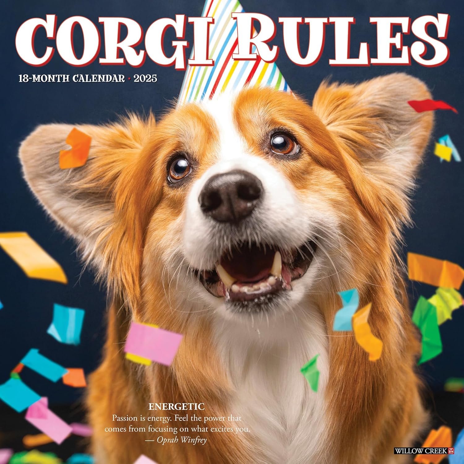 Corgi Rules 2025 Wall Calendar - Willow Creek Press 9781549242557