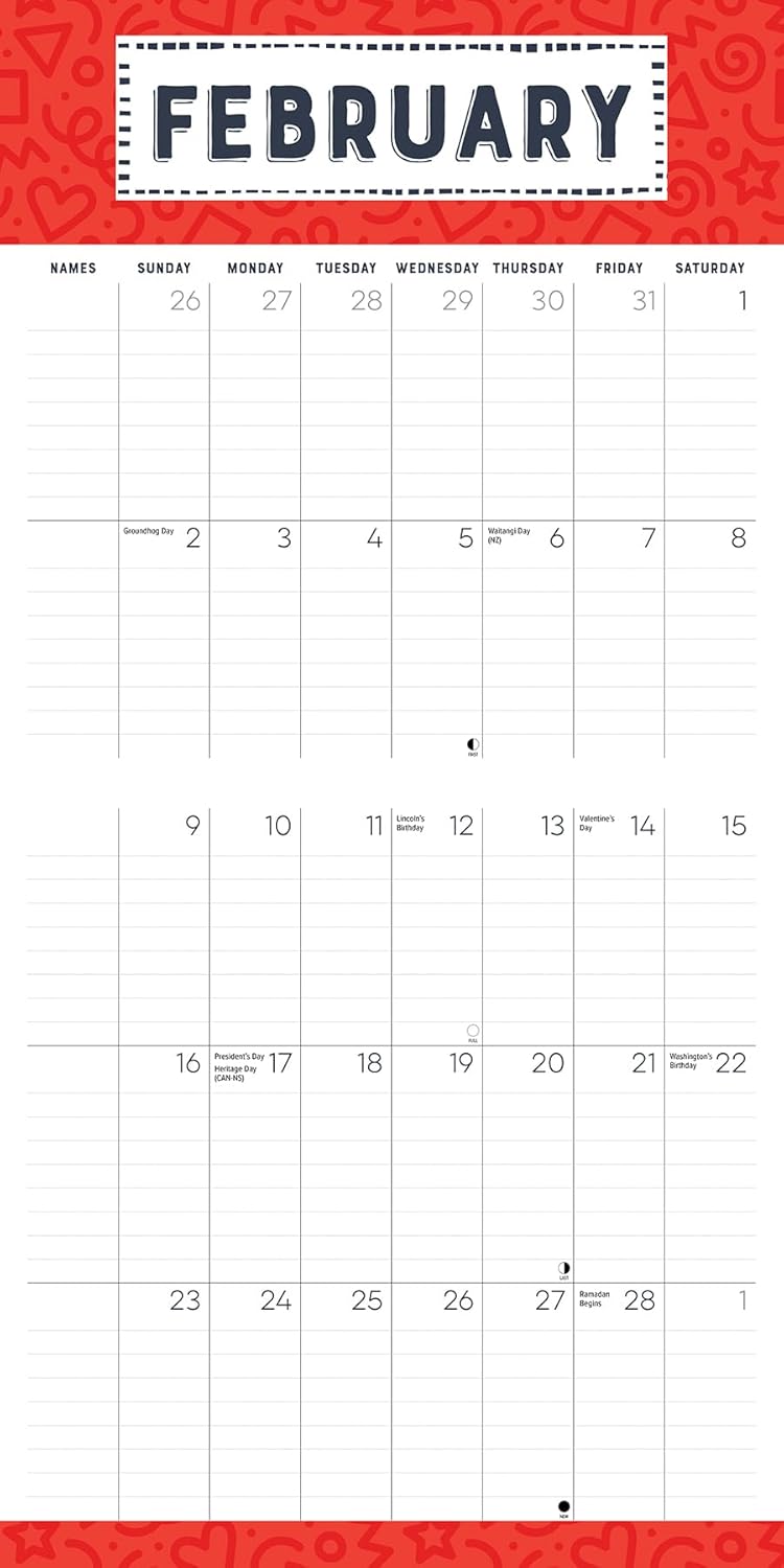 Family Planner Calendar 2025 Wall Calendar - Willow Creek Press 9781549242861_2