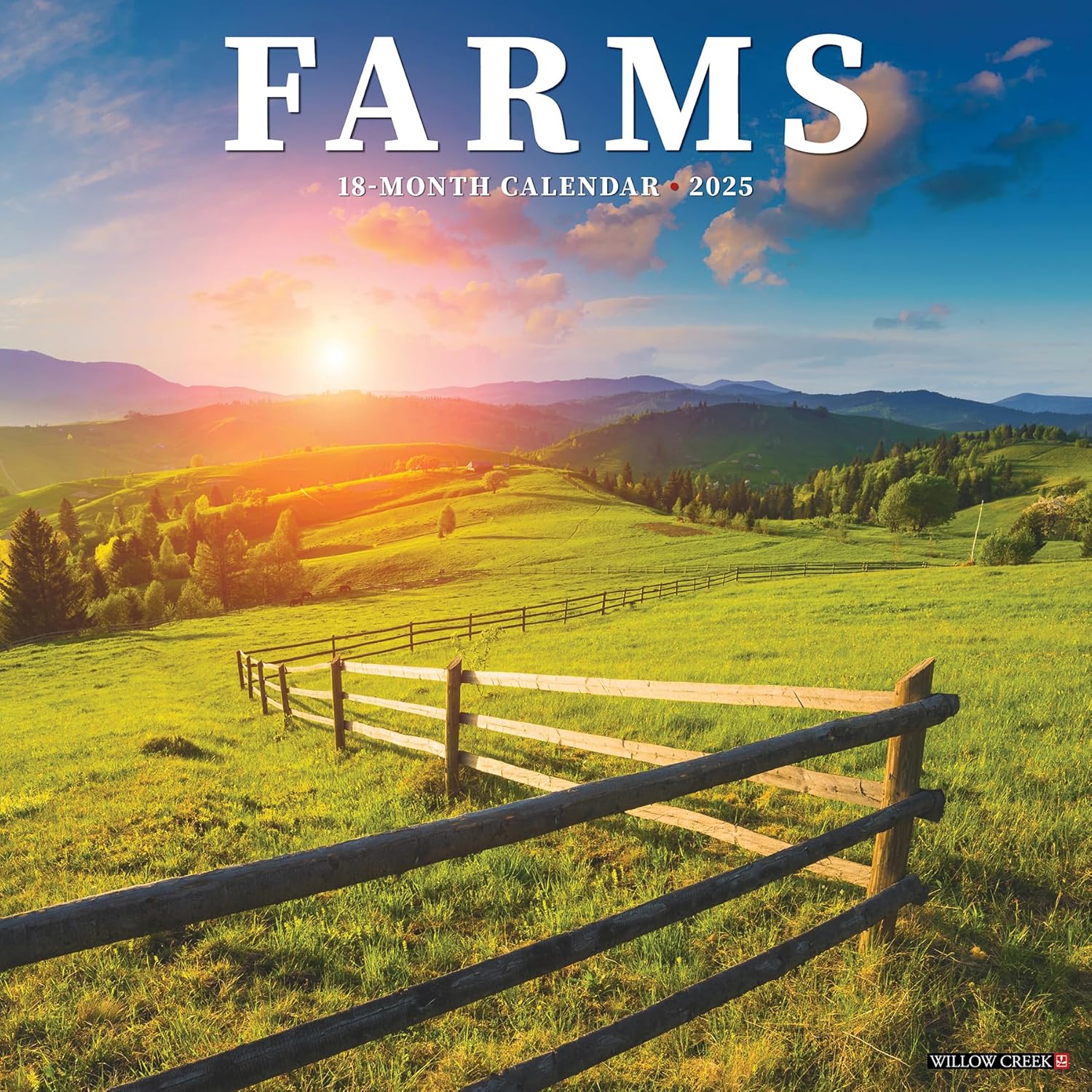 Farms 2025 Wall Calendar - Willow Creek Press 9781549242885
