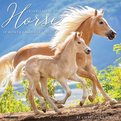 Happiness Is A Horse 2025 Wall Calendar - Willow Creek Press 9781549243271