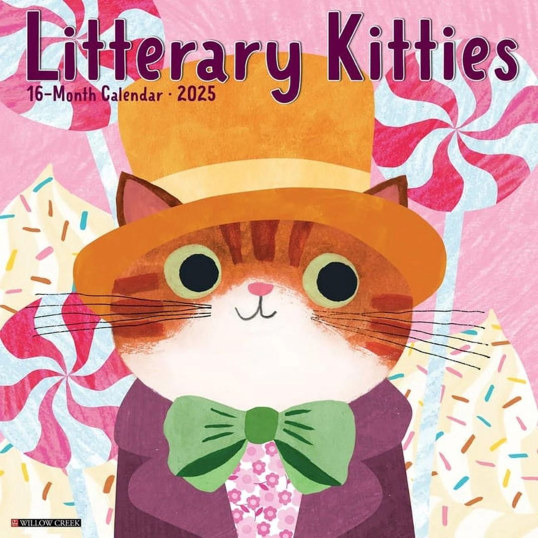 Litterary Kitties 2025 Wall Calendar - Willow Creek Press 9781549243769