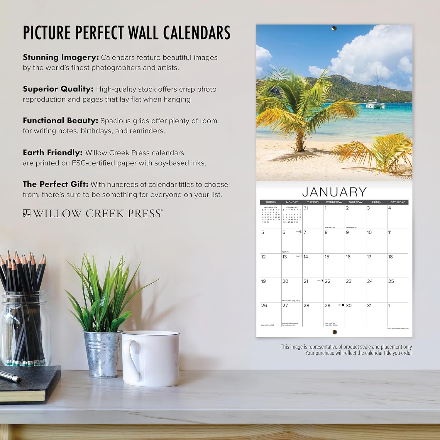 Art Of The Mushroom 2025 Wall Calendar - Willow Creek Press 9781549244070_4