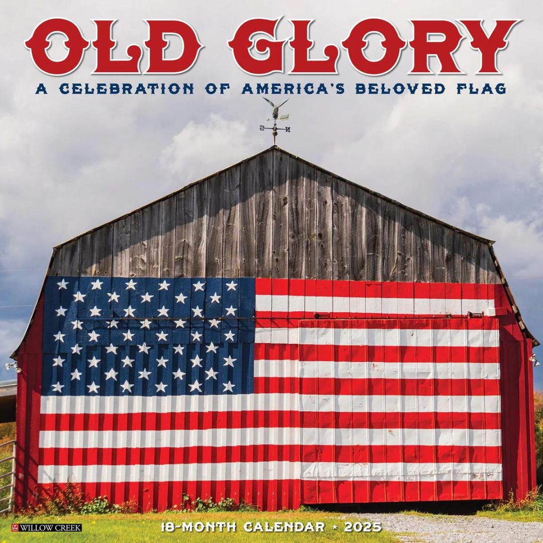 Old Glory 2025 Wall Calendar - Willow Creek Press 9781549244285