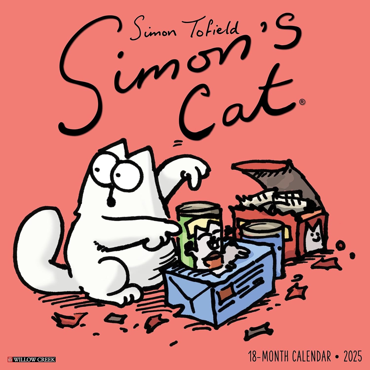 Simon's Cat 2025 Wall Calendar - Willow Creek Press 9781549244919