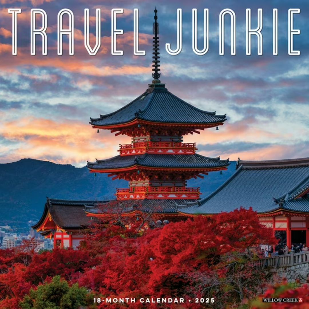 Travel Junkie 2025 Wall Calendar - Willow Creek Press 9781549245152