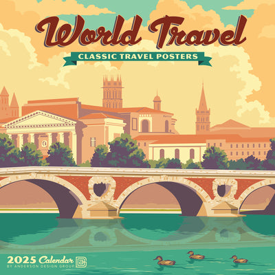 World Travel (Adg) 2025 Wall Calendar - Willow Creek Press 9781549245510