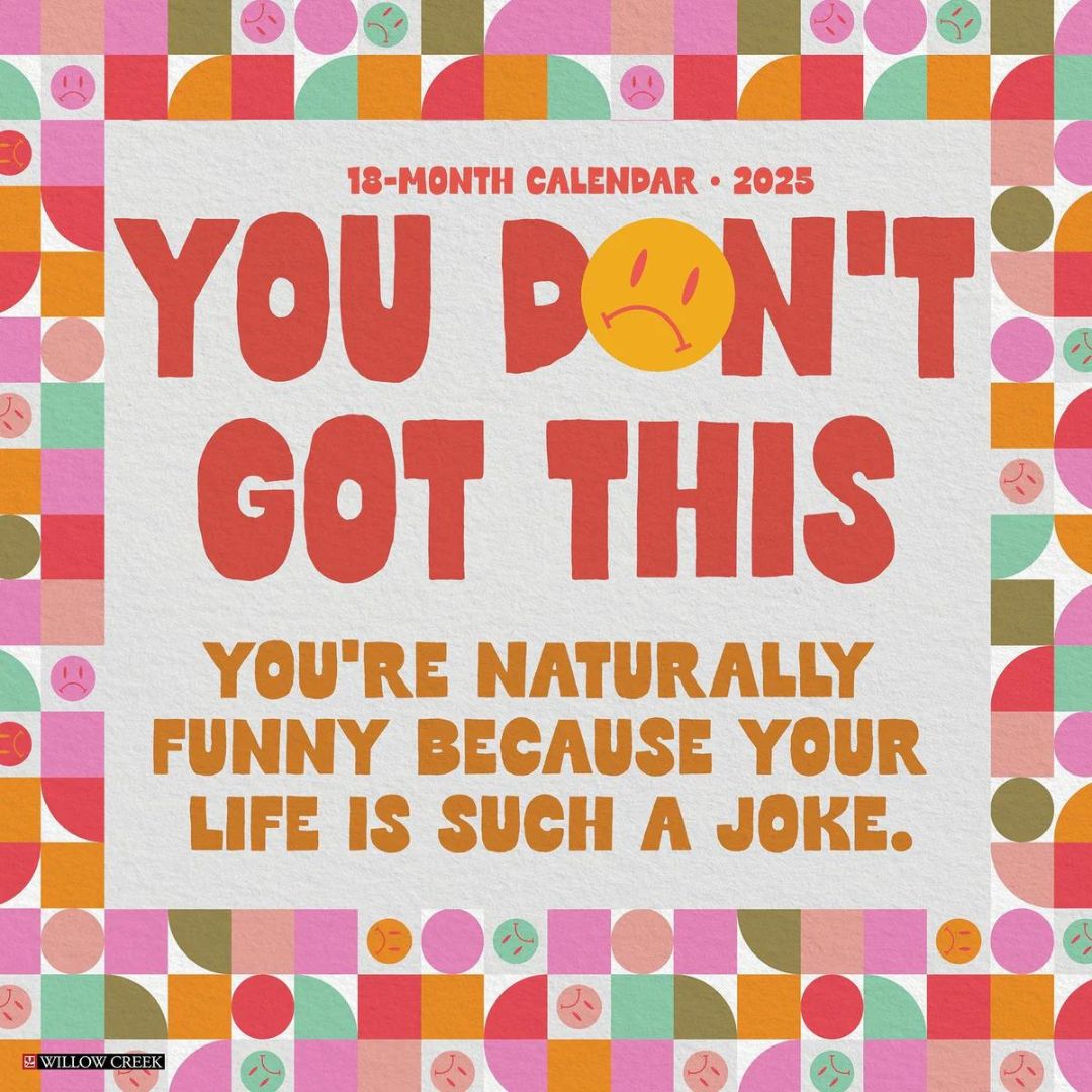 You Don'T Got This 2025 Wall Calendar - Willow Creek Press 9781549245565