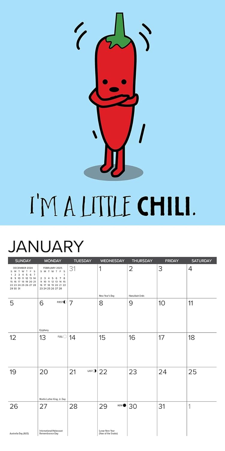 Pun Intended 2025 Mini Wall Calendar - Willow Creek Press 9781549245930_2