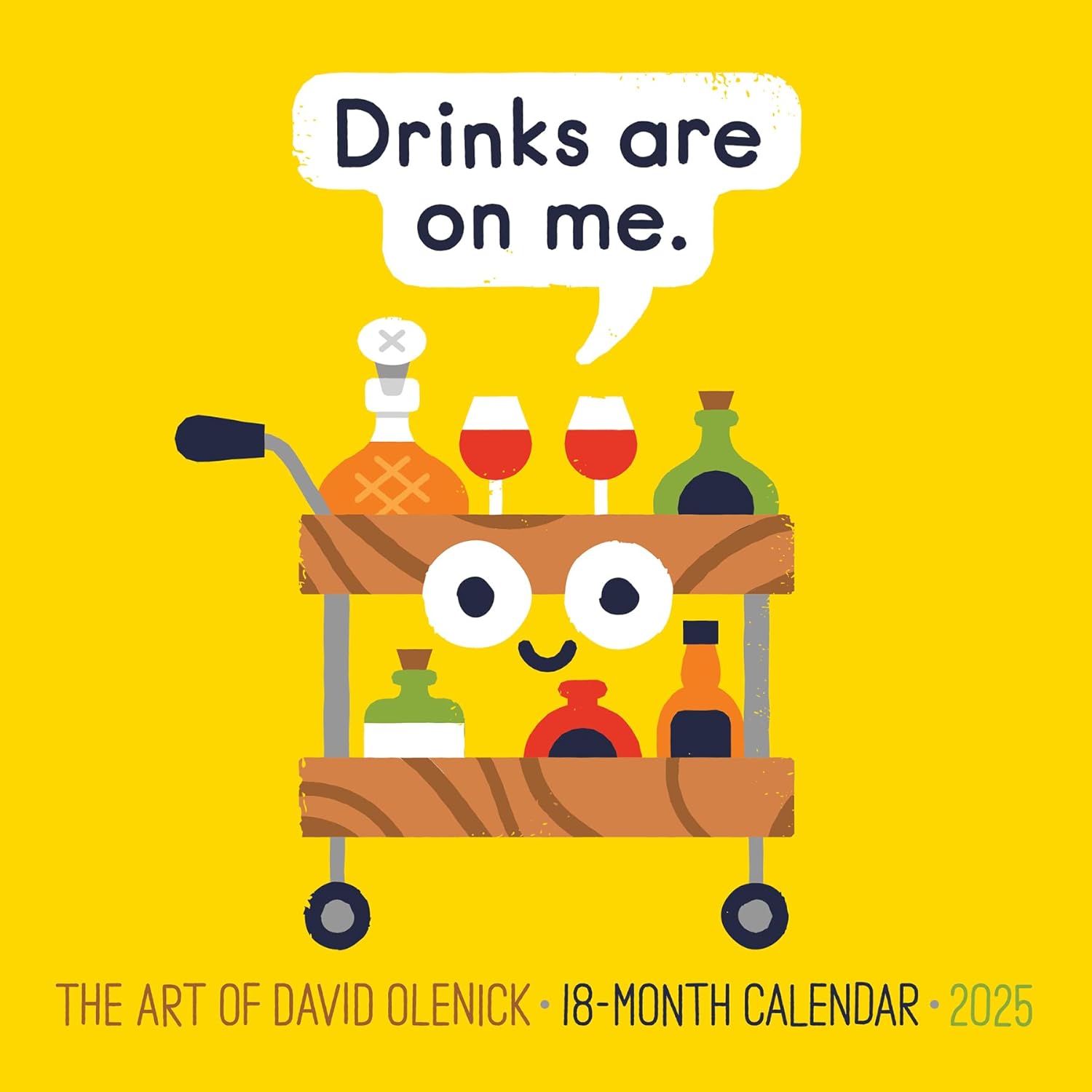 The Art Of David Olenick 2025 Mini Wall Calendar - Willow Creek Press 9781549245961
