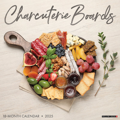 Charcuterie Boards 2025 Wall Calendar - Willow Creek Press 9781549246357