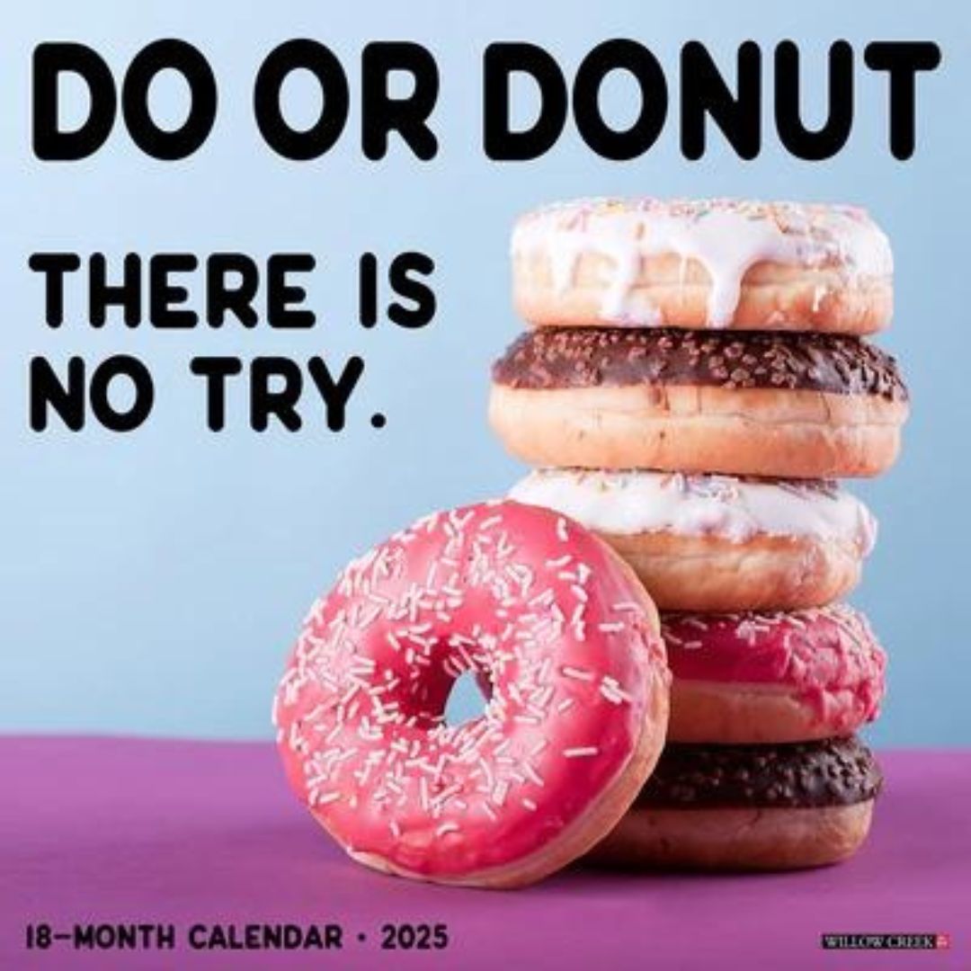 Do Or Donut 2025 Wall Calendar - Willow Creek Press 9781549246364