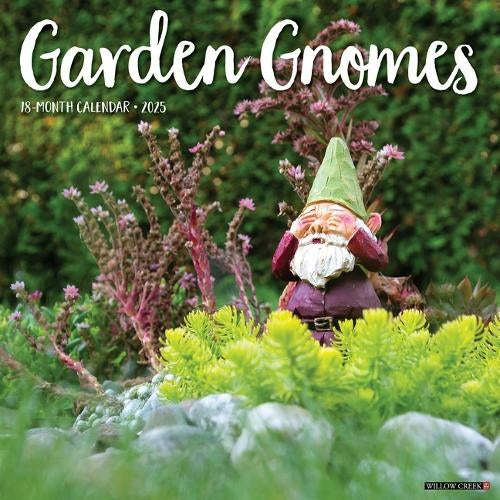Garden Gnomes 2025 Wall Calendar - Willow Creek Press 9781549246401