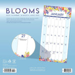 Blooms—Large Grid 2025 Wall Calendar - Willow Creek Press 9781549246449_1
