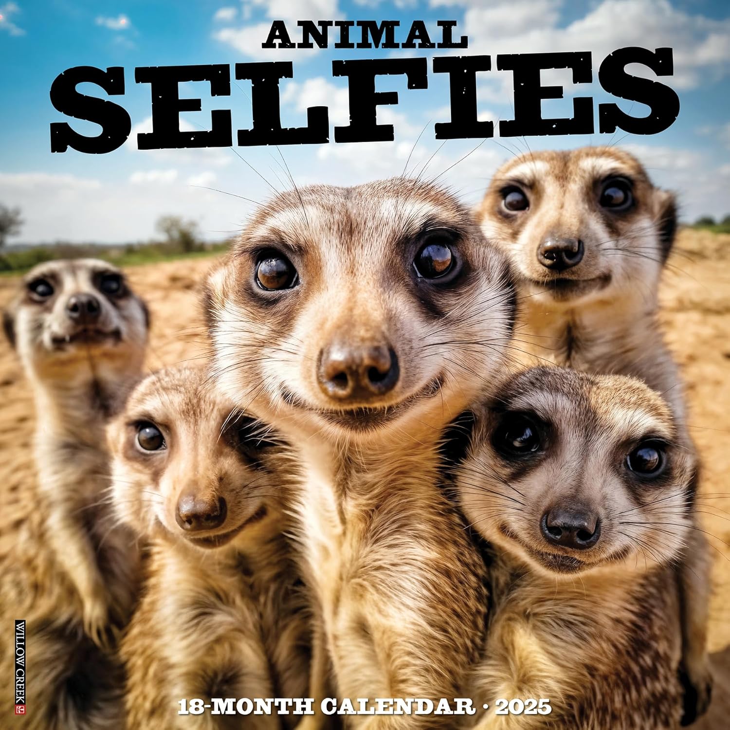 Animal Selfies 2025 Wall Calendar - Willow Creek Press 9781549247163