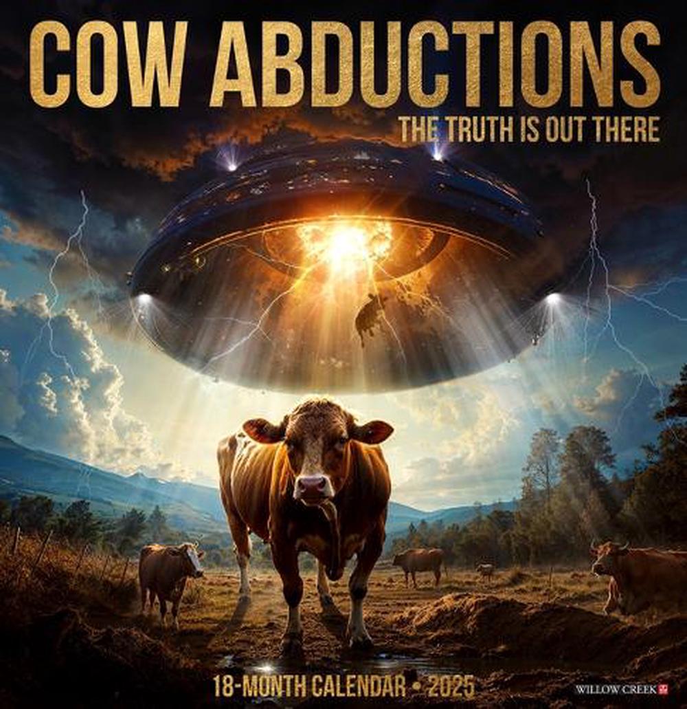 Cow Abductions 2025 Wall Calendar - Willow Creek Press 9781549247200